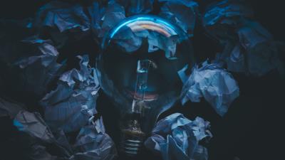 Lamp glass paper 4k wallpaper