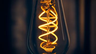 Lamp lighting spiral 4k wallpaper