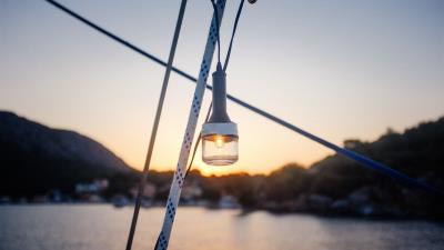 Lamp ship light rope 4k wallpaper