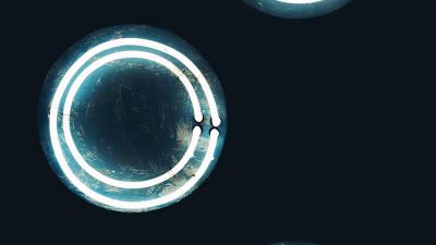 Lamps glow spiral 4k wallpaper