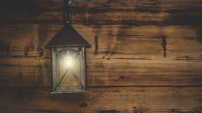 Lantern light wall 4k wallpaper