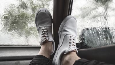 Legs sneakers car 4k wallpaper