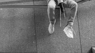 Legs sneakers tattoo 4k wallpaper