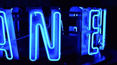 Letter neon backlight 4k wallpaper