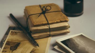 Letters ink quill retro 4k wallpaper