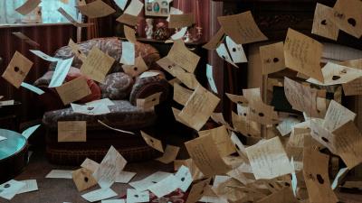 Letters interior wind 4k wallpaper