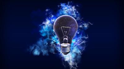 Light bulb electricity energy 4k wallpaper
