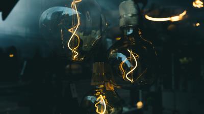 Light bulb electricity light 4k wallpaper