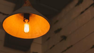 Light bulb lamp lamp shade 4k wallpaper