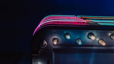 Light bulbs design construction 4k wallpaper