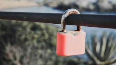 Lock blur locked 4k wallpaper