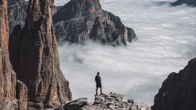 Loneliness alone man 4k wallpaper