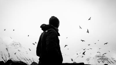 Man loneliness alone image 4k wallpaper