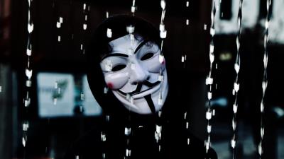 Man mask anonymous photo 4k wallpaper