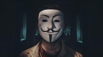 Man mask anonymous picture 4k wallpaper