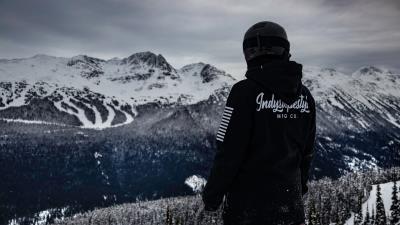 Man mountains snowboarder 4k wallpaper