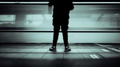 Man silhouette black 4k wallpaper