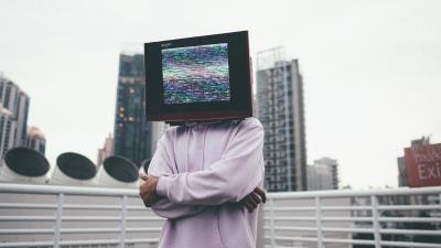 Man tv head 4k wallpaper