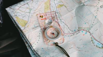 Map compass geography 4k wallpaper