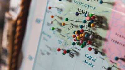 Map pins tags 4k wallpaper