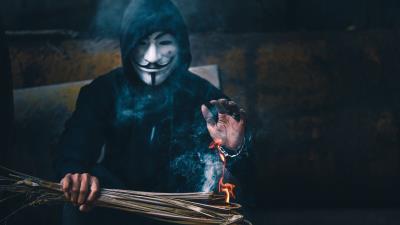 Mask anonymous hood photo 4k wallpaper