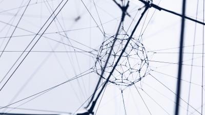 Mesh plexus shape 4k wallpaper