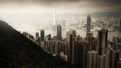 Nature city balance 4k wallpaper