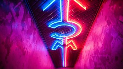 Neon lighting direction 4k wallpaper