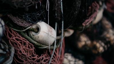 Net sea weaving 4k wallpaper