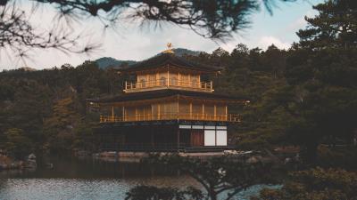 Pagoda building temple 4k wallpaper