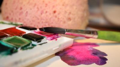 Paint brush artist 4k wallpaper