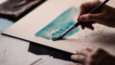 Paints brush artist art 4k wallpaper