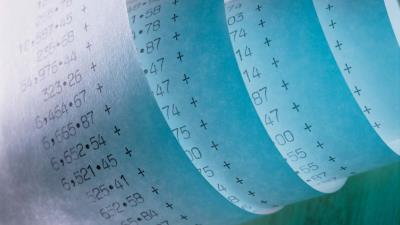 Paper roll number 4k wallpaper