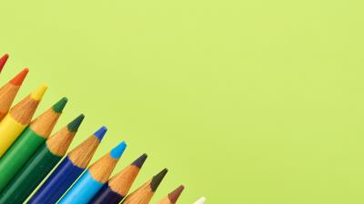 Pencil colorful green 4k wallpaper