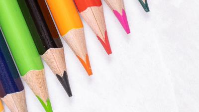 Pencils colorful macro photo 4k wallpaper