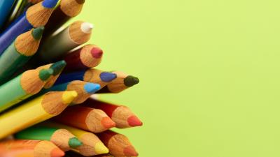 Pencils colorful wooden 4k wallpaper
