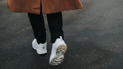 Person clothes coat 4k wallpaper