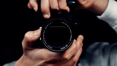Photographer camera lens 4k wallpaper