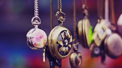 Pocket watch chain set variet 4k wallpaper