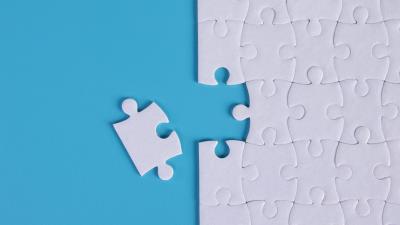 Puzzle jigsaw fragments 4k wallpaper
