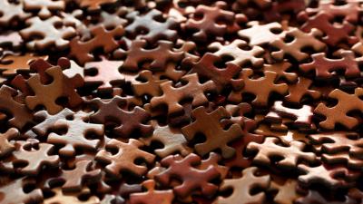 Puzzles fragment brown 4k wallpaper