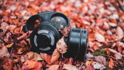 Respirator foliage autumn 4k wallpaper