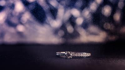 Ring decoration glare stains 4k wallpaper