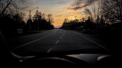 Road distance marking 4k wallpaper