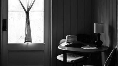 Room armchair window 4k wallpaper