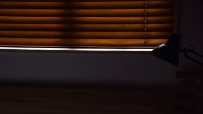 Room blinds lamp 4k wallpaper