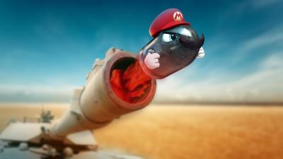Super mario odyssey tank 8k wallpaper