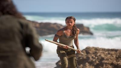 Alicia vikander as lara croft in tomb raider movie 8k wallpaper
