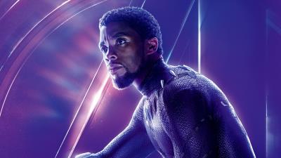 Avengers infinity war chadwick boseman black panther 8k wallpaper