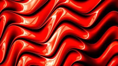 Blood red fractal surface 8k wallpaper